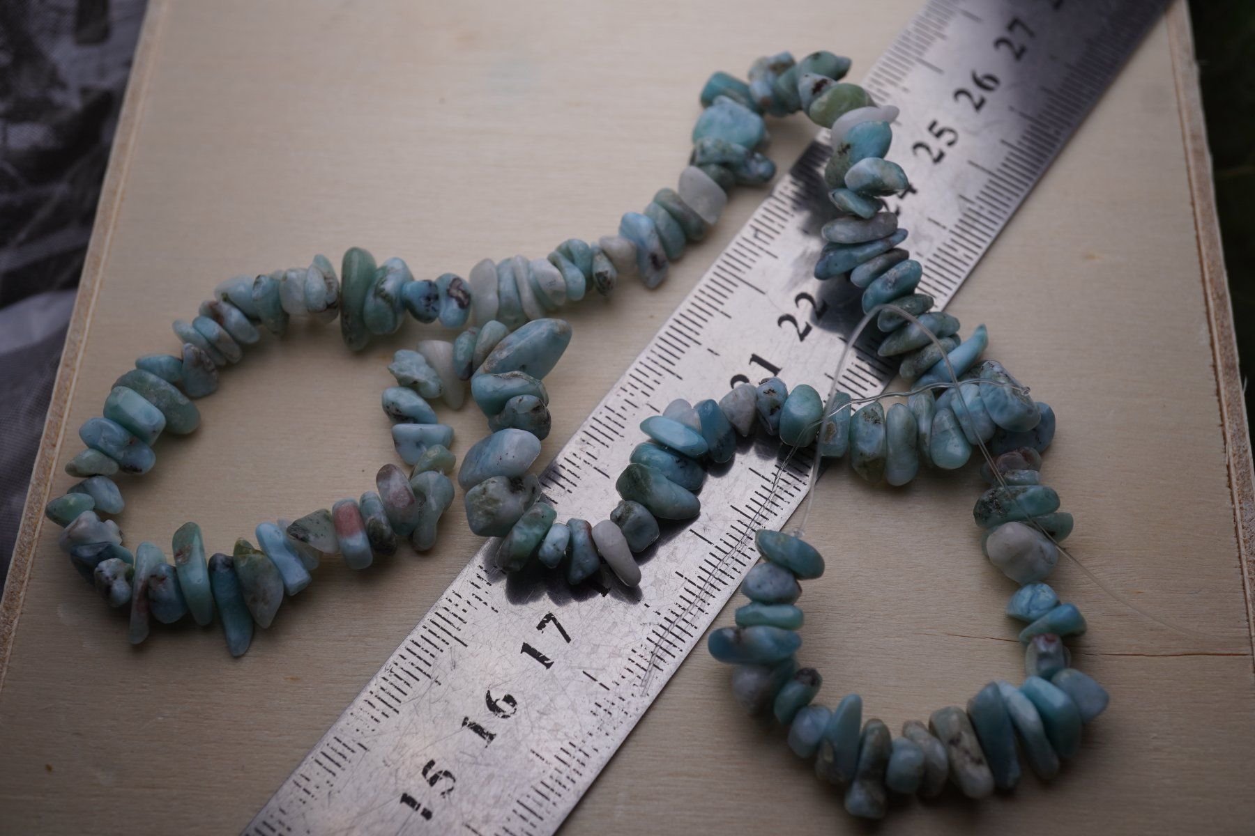 Mineralien & Heilsteine: Larimar Splitter   Strang       ab 1.-  Auktion – Neu und originalverpackt aus Eschenbach SG von topstone 4