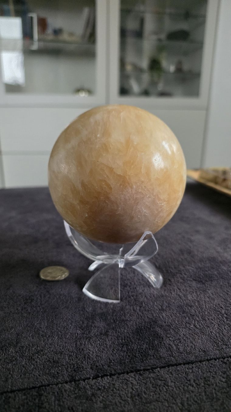 Minéraux & Lithothérapie: 🌞 Sphère CALCITE Jaune - Estime de soi – D'occasion à Cheyres par Karine-Schweiz