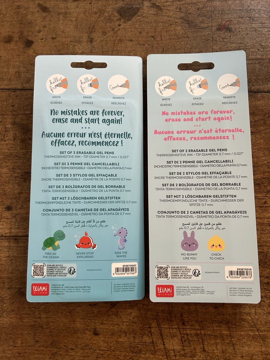 Legami Penna & Evidenziatori: Legami Under the sea + Hoppy Easter – Nuovo e nell'imballaggio originale da Lausanne venduto da SavaLilie 1
