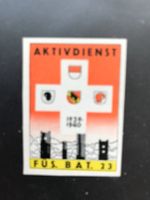 Schweiz 1939-1940 Soldatenmarke FÜS.BAT.23 geschnitten