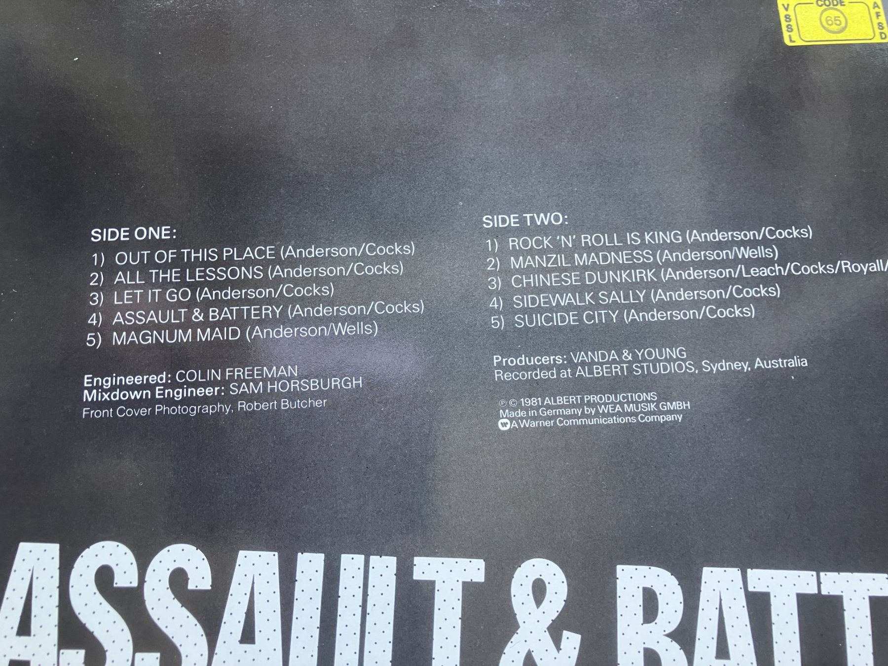 Dischi in vinile: Rose Tattoo – Usato da Aarwangen venduto da Jukebox3 3