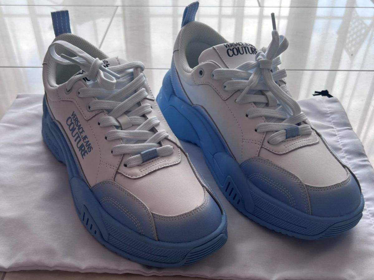 Versace Scarpe da uomo: Versace Jeans Couture Sneaker low - white/light – Nuovo e nell'imballaggio originale da Muri AG venduto da sabri_25