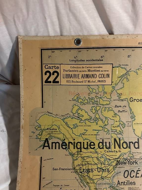 Cartine & Atlanti: Carte scolaire Planisphère  – Usato da Préverenges venduto da lud_dk87
