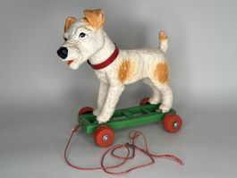 Foxterrier Hund Spielzeug Retro 1950-60er Vintage