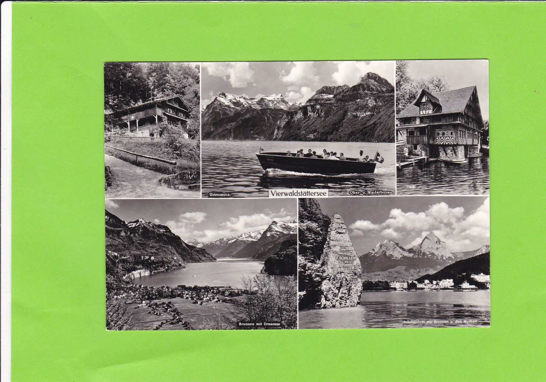 Cartoline postali: Vierwaldstättersee-Motorboot – Usato da St. Peterzell venduto da neckertal