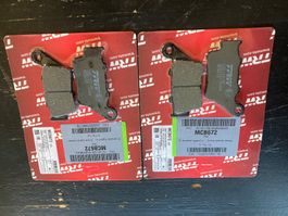 2 Paar Allzweckbremsbeläge Motorrad hinten MCB672