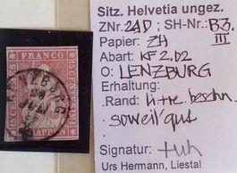 ST44) 24D, Strubel, Signiert voll LENZBURG guter Schnitt