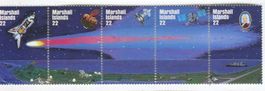 Briefmarken Komet Halley. Marshallinseln