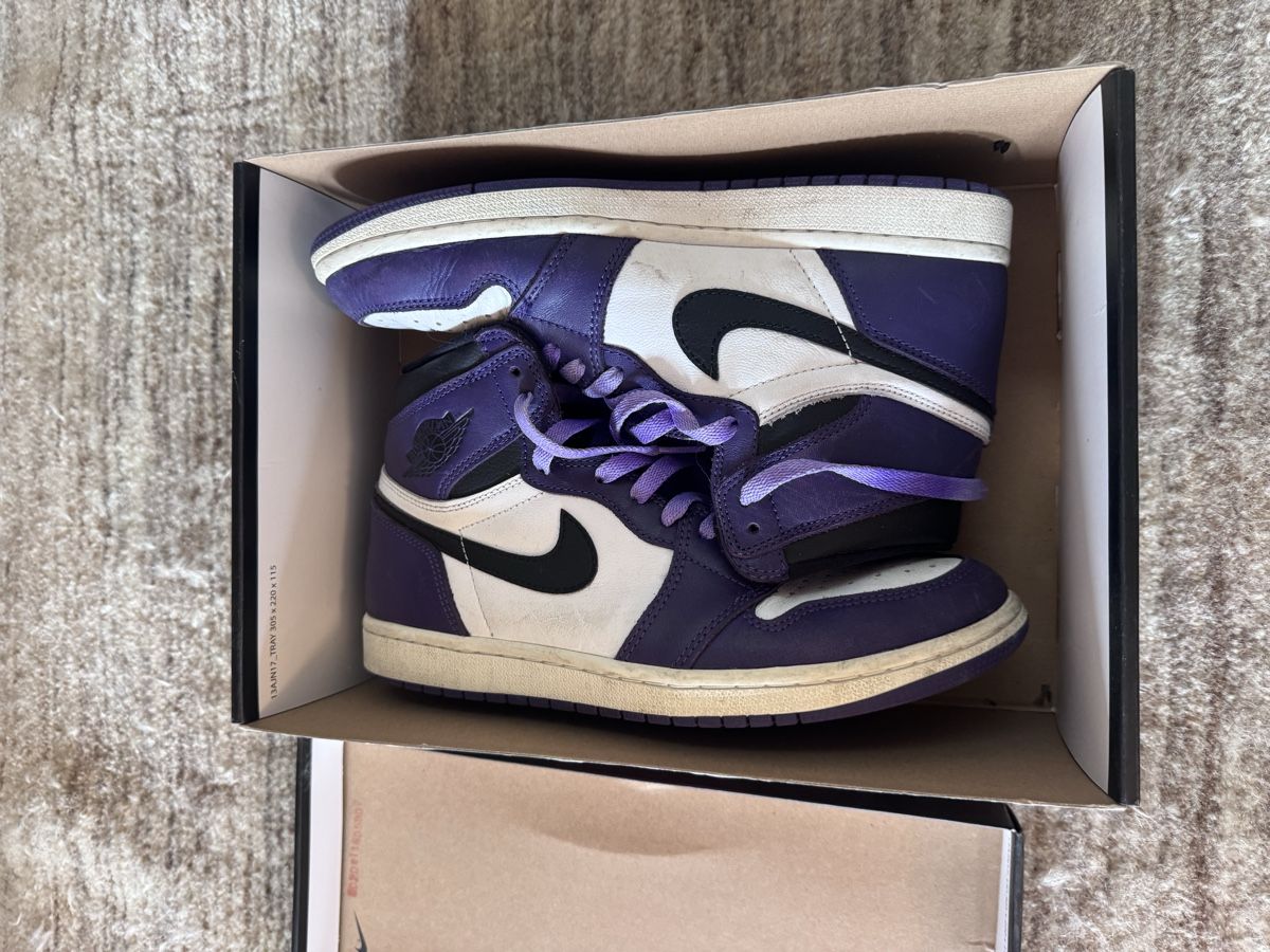 Jordan Scarpe da uomo: Baskets Jordan 1 violettes avec boîte, taille 41, parfaites  – Usato da satigny venduto da tri_kp2c 2