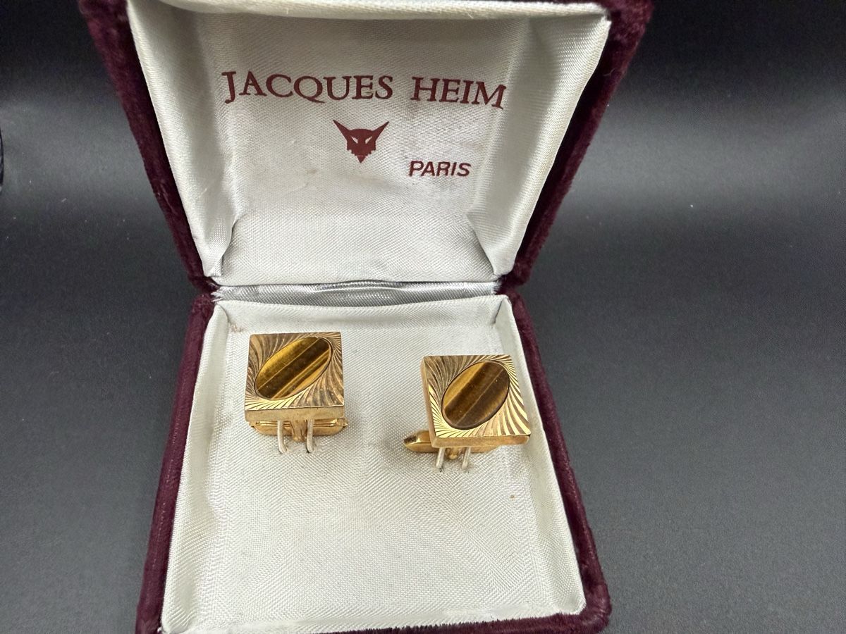 Manschettenknöpfe: Elegante Manschettenknöpfe Jacques Heim Paris – Gebraucht aus Lamone von LaCantinaMagica