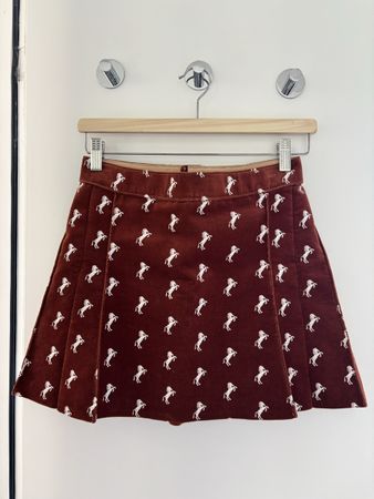 Chloé Rock braun mit Pferdestickerei guter Zustand