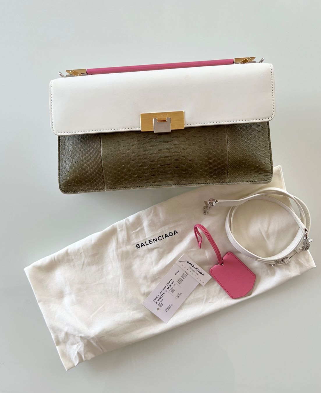 Balenciaga Borse da donna: Sac à main Balenciaga en cuir&python Pleine Fleur – Nuovo (secondo la descrizione) da Bussigny venduto da ccch 8