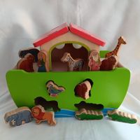 ***Arche Noah    ***   aus Holz   ***    Steckspielzeug