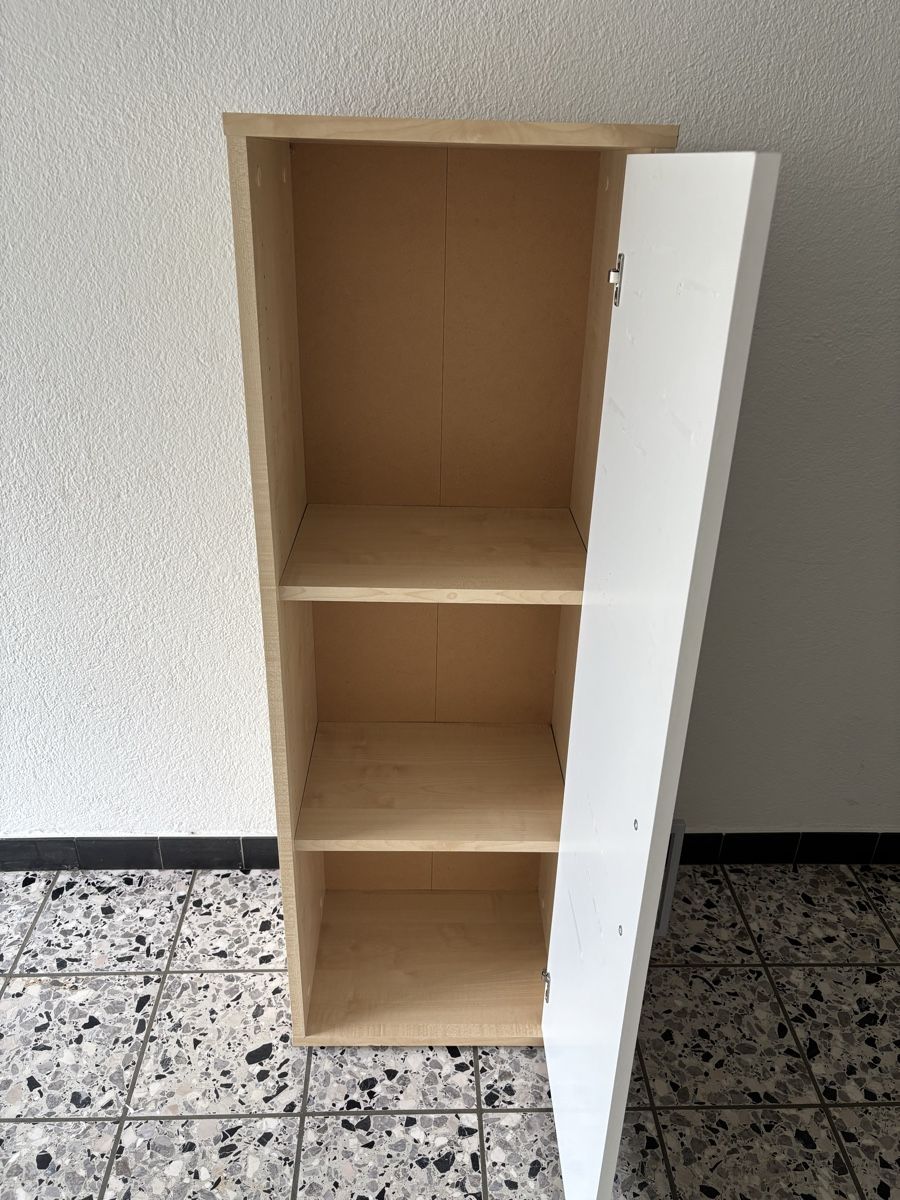 Schränke: Moderner Büroschrank Weiss/Ahorn – Gebraucht aus Trimbach von fro_2ztm 3