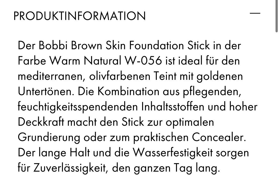 Make-up: BOBBI BROWN Skin Foundation Stick W 056 – Usato da Emmenbrücke venduto da little.treasures 4