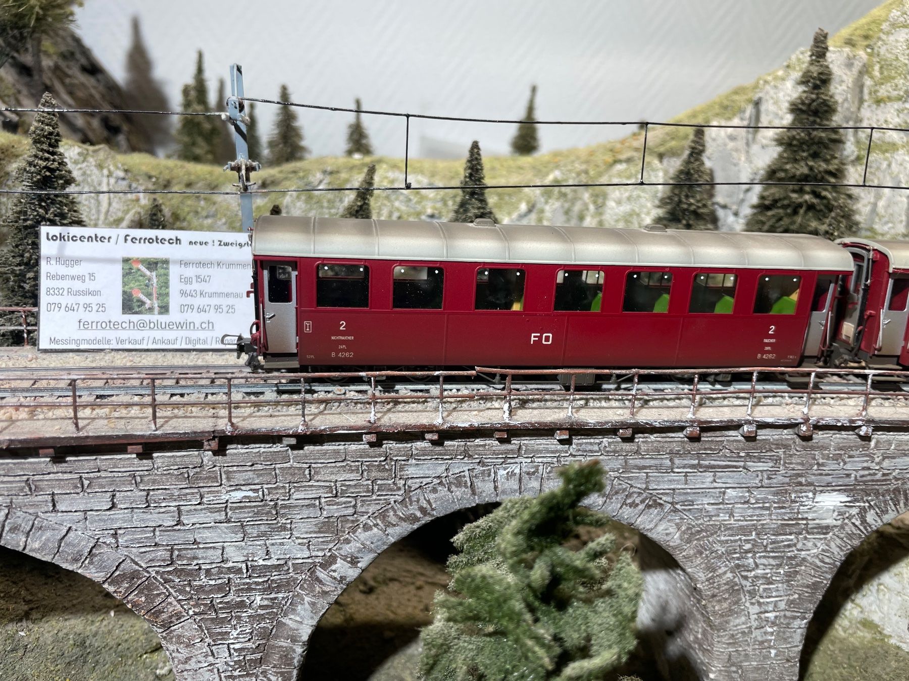 Ferro-suisse Modellini di ferrovie: Ferro Suisse, FO Wagen - Set – Usato da Krummenau venduto da ferrotech 1