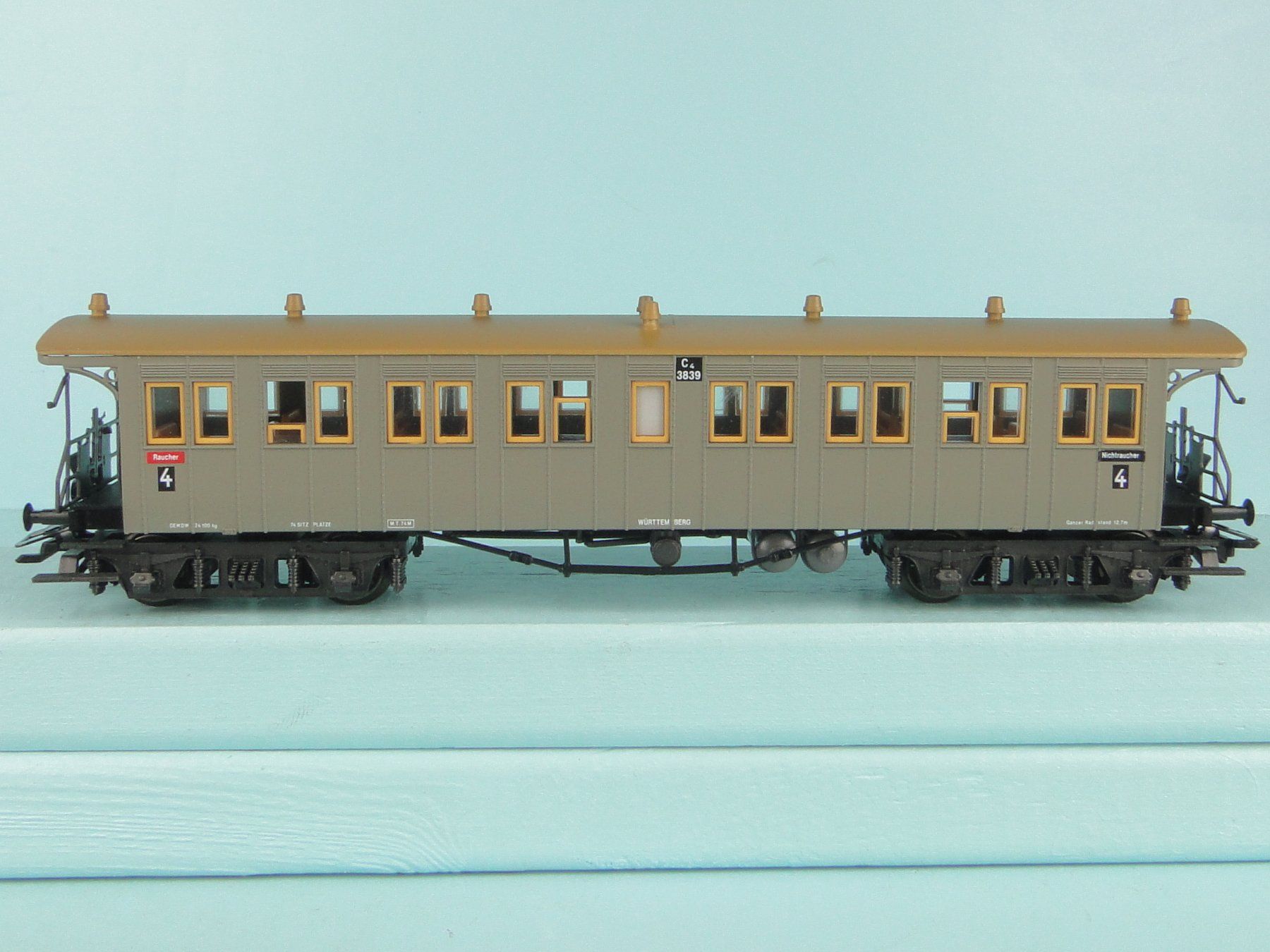 Märklin Modellini di ferrovie: Märklin 4214 Plattformwagen – Usato da Bülach venduto da cann11 2