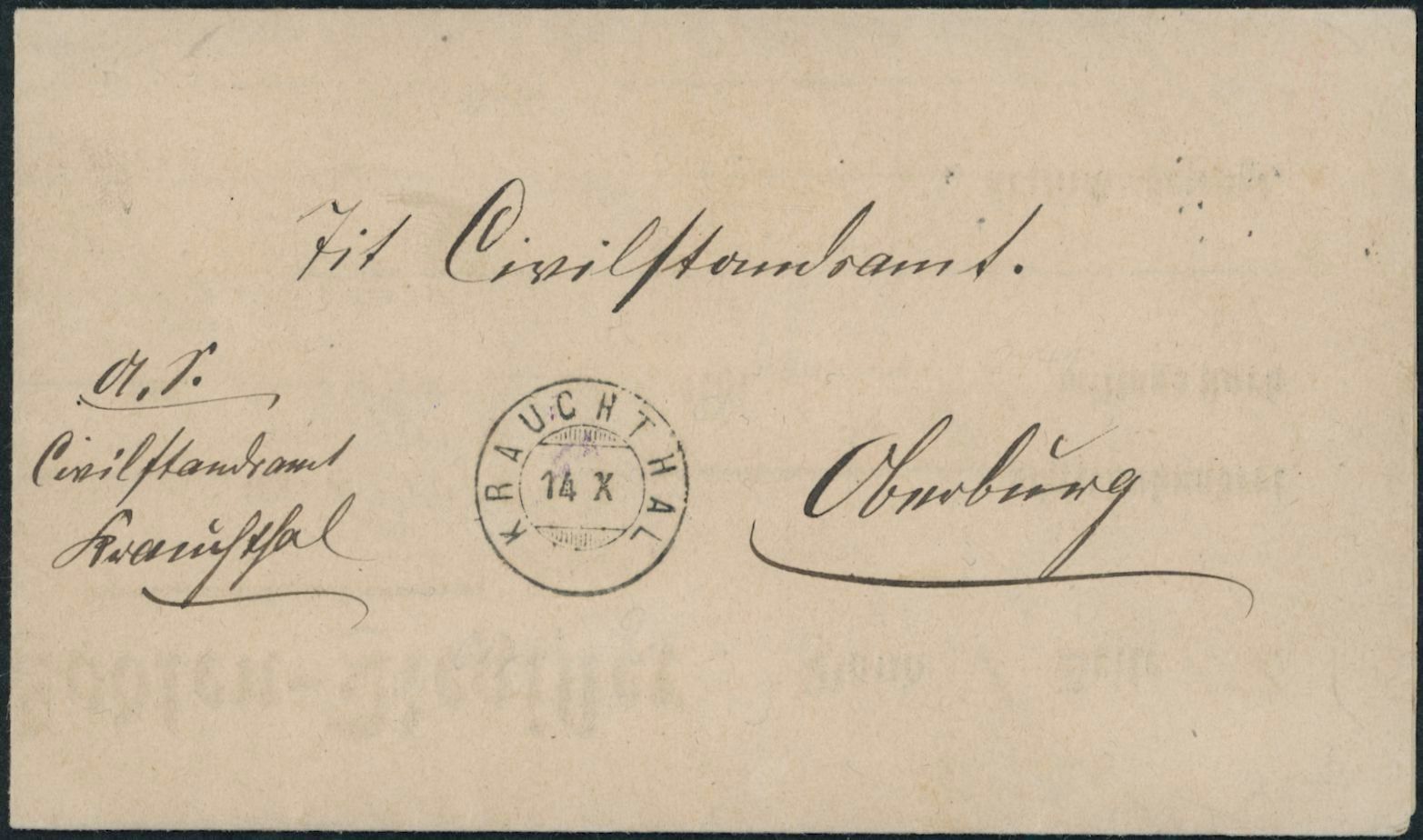 Tutti i francobolli: BE Krauchthal - Zwergstempel - Brief – Usato da Schindellegi venduto da leecollect