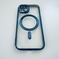 Schutzhülle Cover Blau mit Kamera Schutz für iPhone 15 Plus