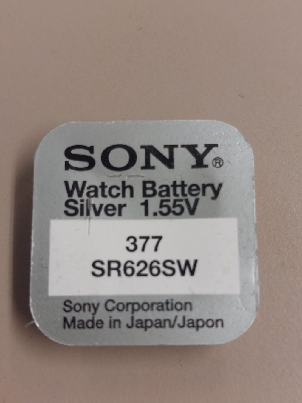 Sony Caricatori & Batterie: Batterie 377 SONY – Nuovo (secondo la descrizione) da Zürich venduto da shimibene