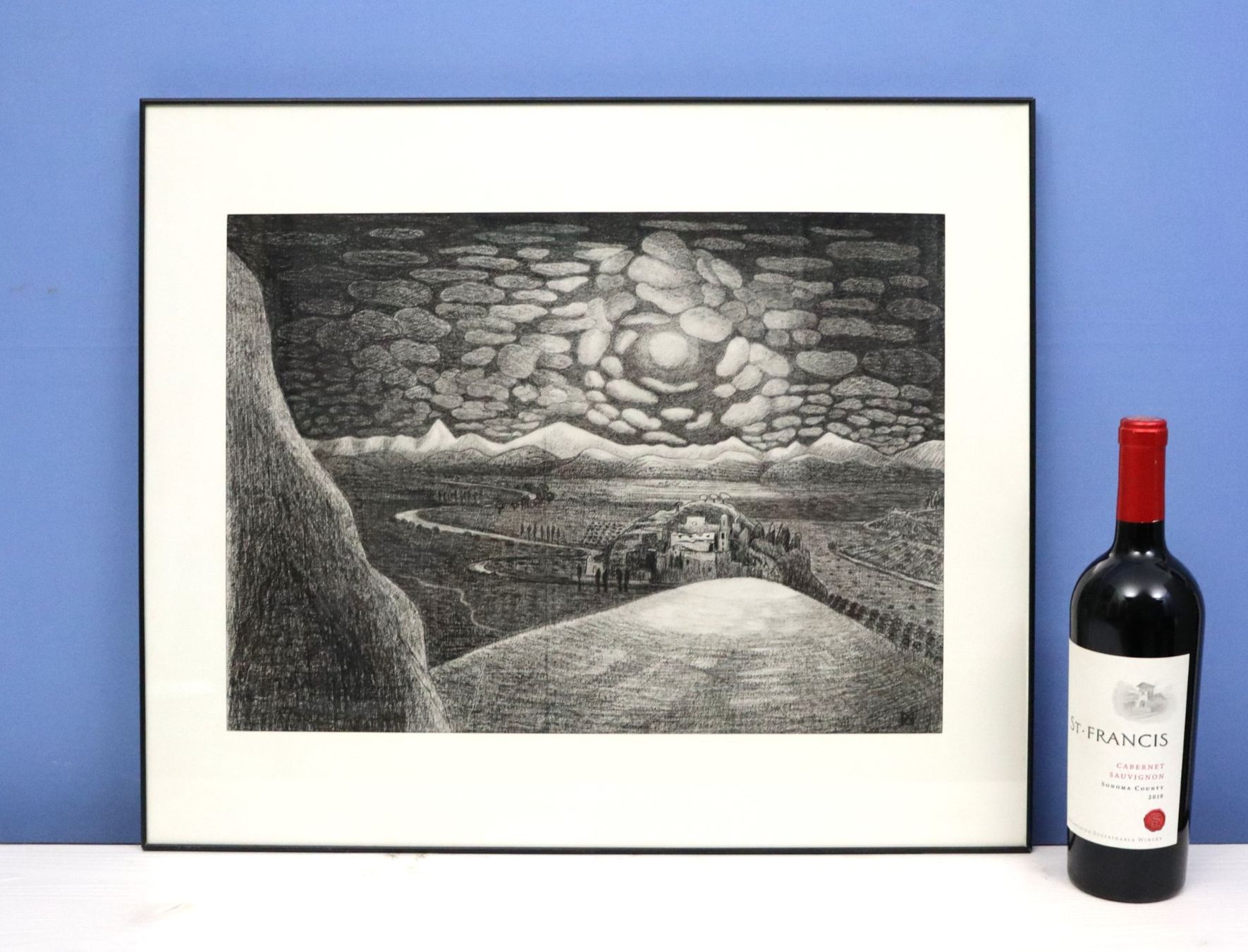 Dipinti: Monika Buchmann-Helbling 1925-2004, Kohlestift auf Papier – Usato da Zug venduto da Kunst-Fundgrube