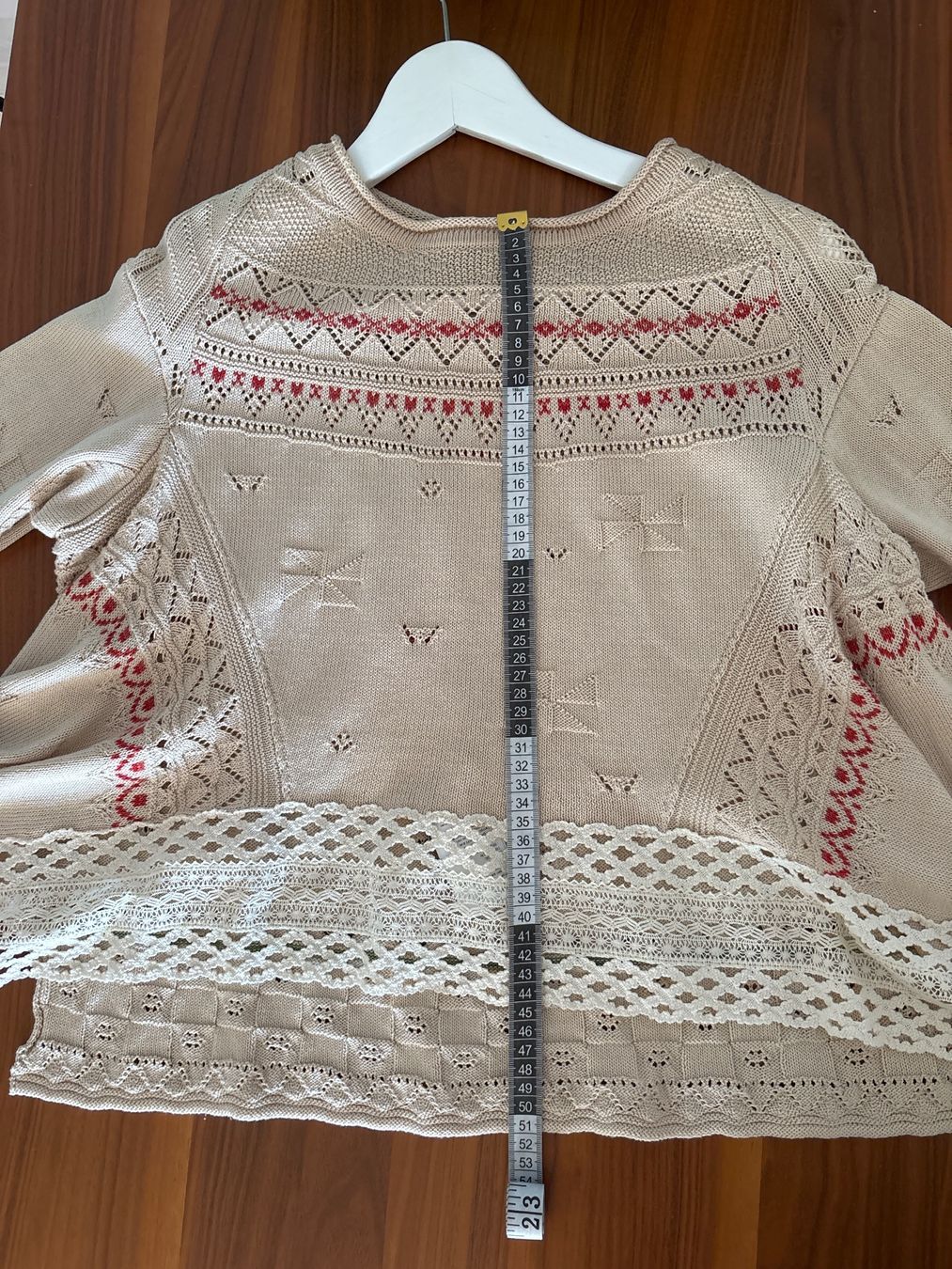 High Pullover & Sweatshirts: HIGH Strickpullover Gr.S Beige/Rot – Neu (gemäss Beschreibung) aus Rorschacherberg von gal_kgc8 8