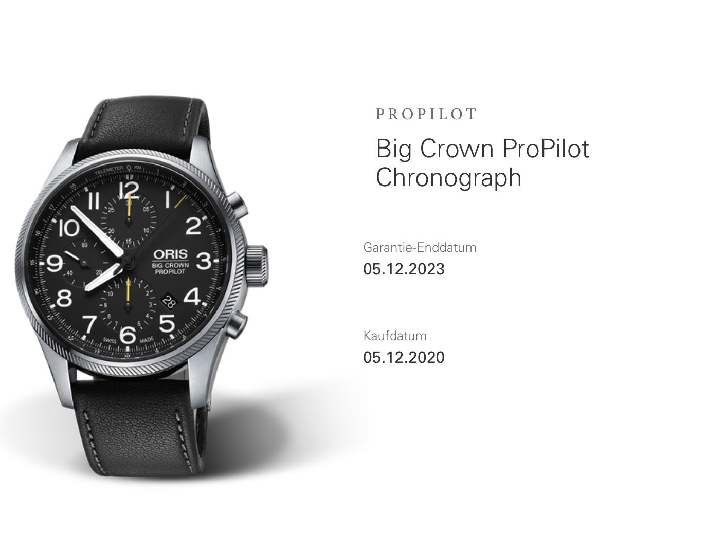 Oris Orologi: ORIS Big Crown ProPilot Chronograph, Top Zustand! – Usato da Buch am Irchel venduto da ivanivan01 6