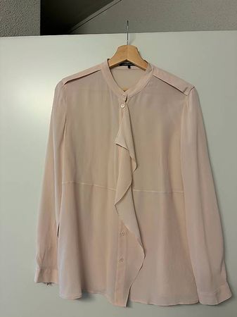 LUISA CERANO Bluse, nude/creme, mit Volant (Rüschenfront