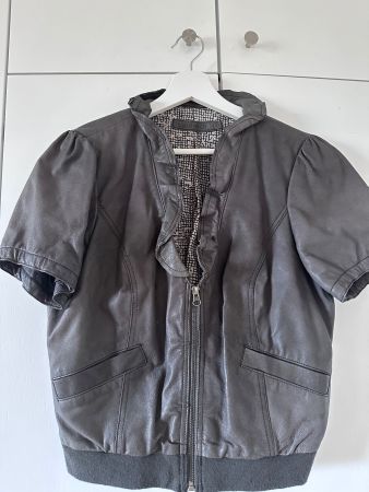 Sandwich Lederjacke Gr.40
