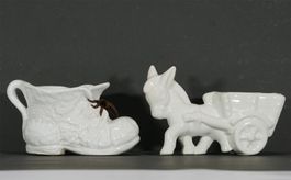 Paar kleine figürliche Vintage Cachepots - Behälter