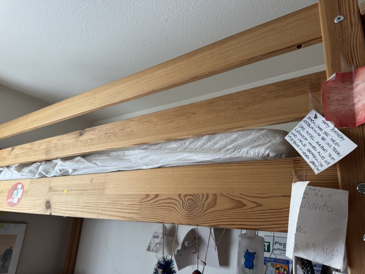 Ikea Letti: Letto a castello in legno con scala, usato – Usato da Dietikon venduto da musiko 1