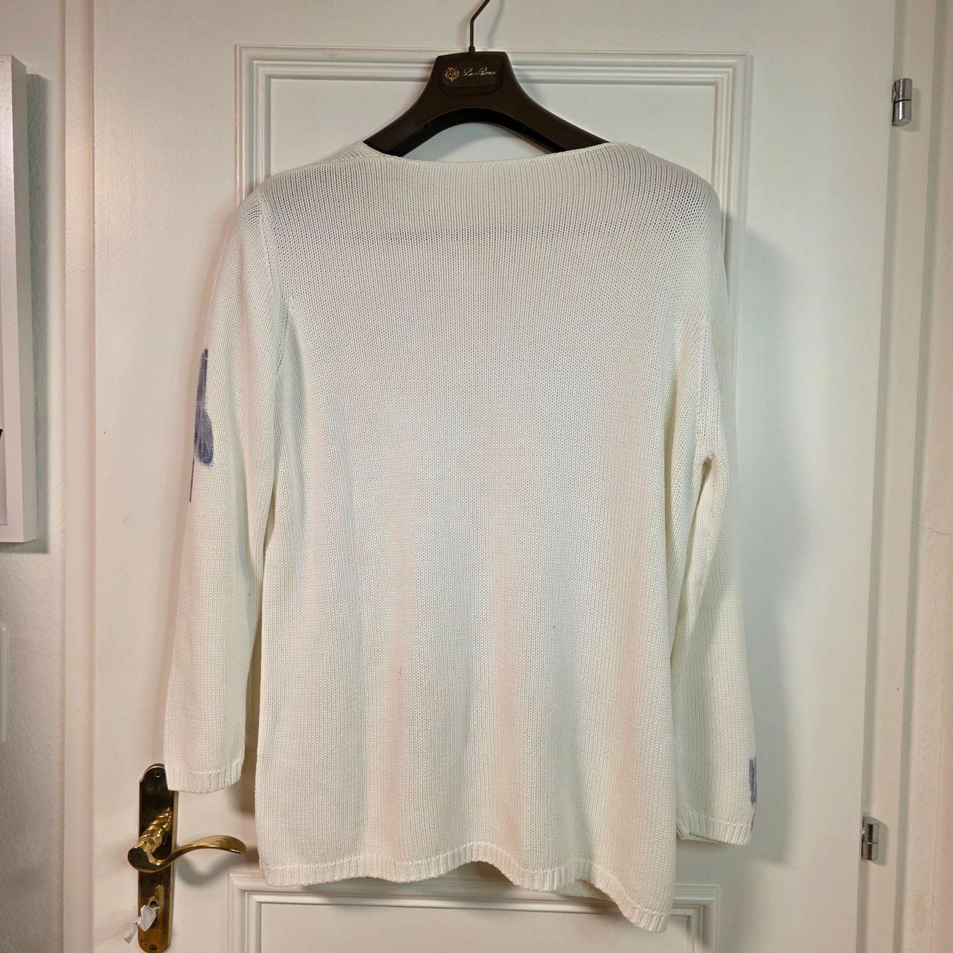 Basler Pulls & Sweat-shirts: Weisser Strickpullover Gr. 48 mit Blumenmuster BASLER – D'occasion à Wald ZH par CapLux 7