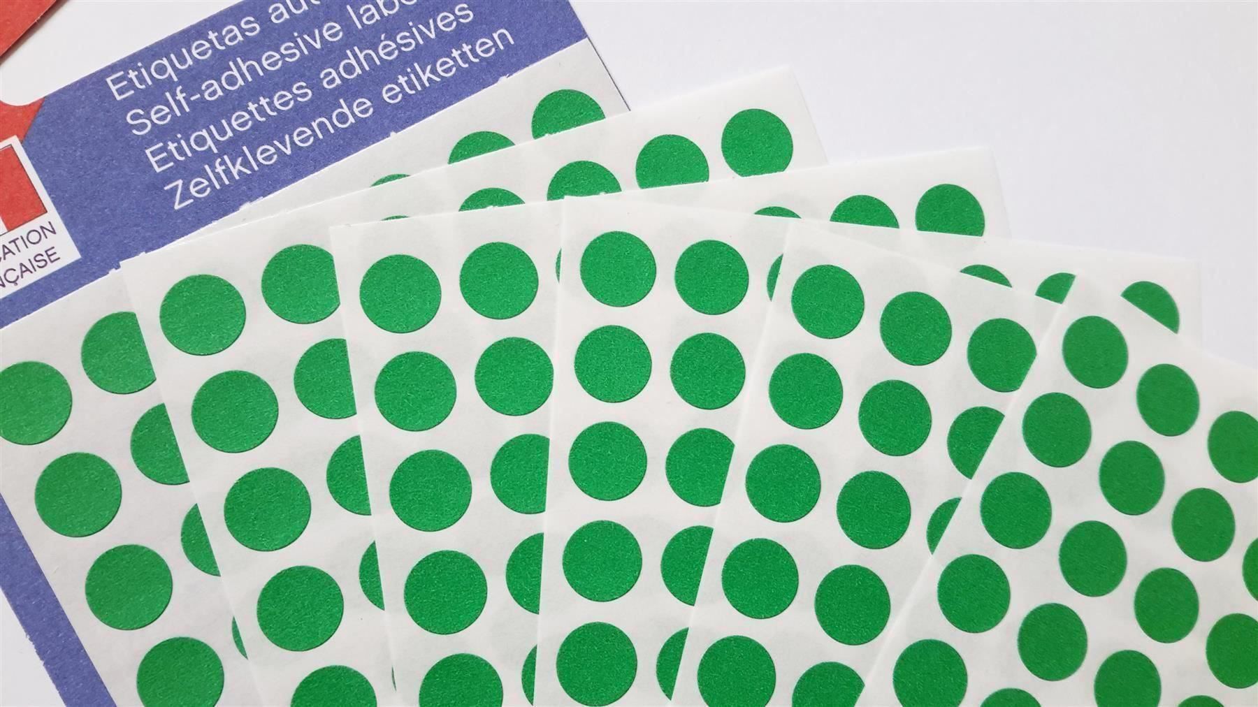 Sticker: Markierungspunkte, grün, 8mm, 462 Stück – Nuovo e nell'imballaggio originale da St. Gallen venduto da cointec 4