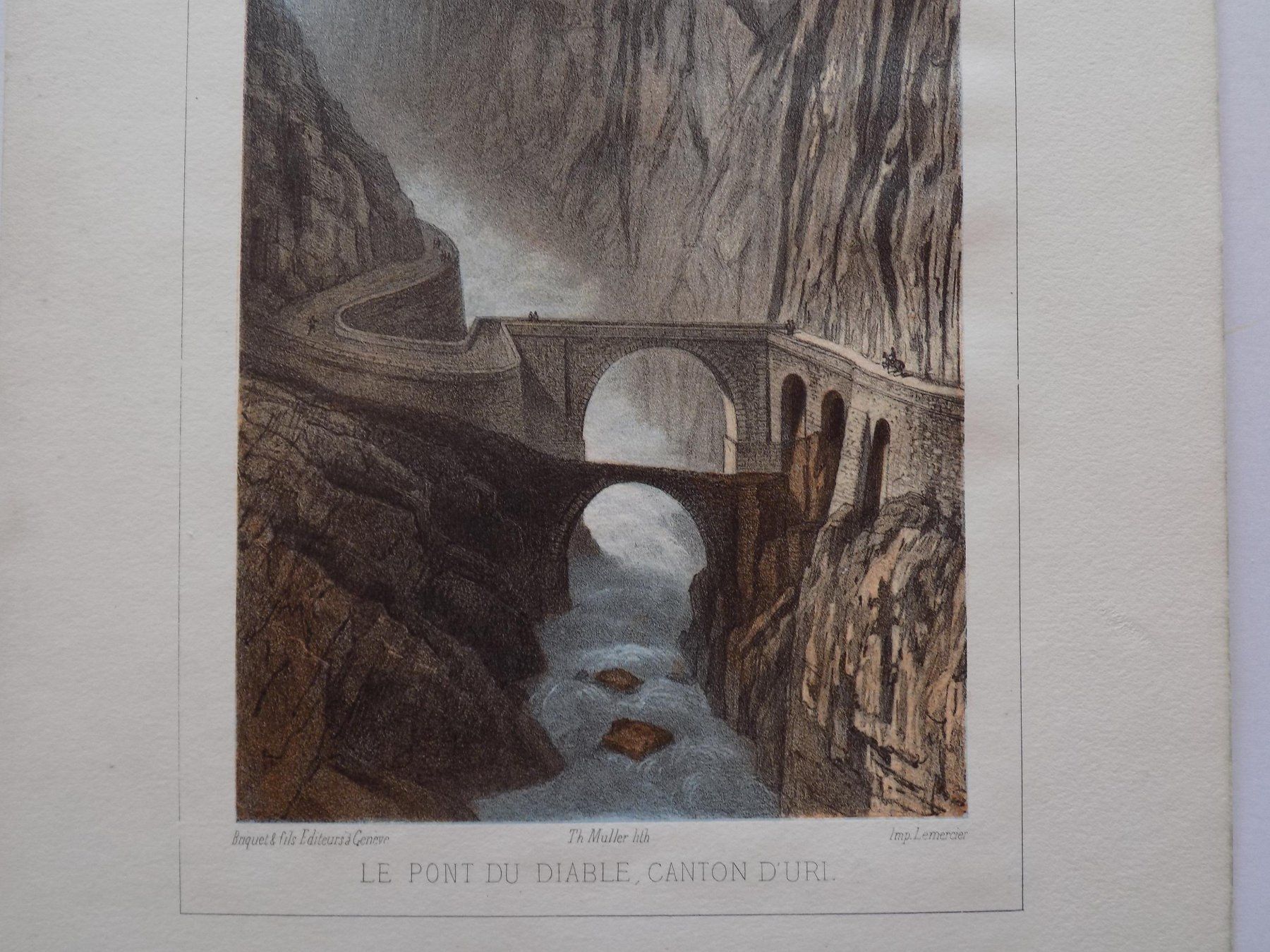 Stiche: Teufelsbrücke von Lemercier – Gebraucht aus Risch von Antikfee 1