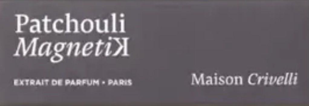 Parfum & Eau de Toilette: Maison Crivelli Patchouli Magnetik Herstellerprobe – Neu und originalverpackt aus Baden von Goldbaum