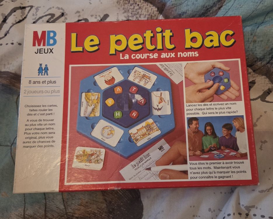 Jeu de société Le Petit Bac MB - Idéal pour les fêtes ! (D'occasion) à ...