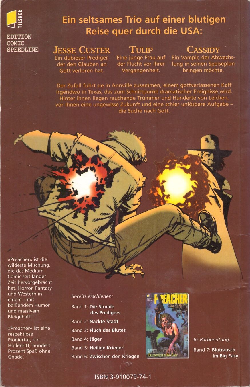 Fumetti: PREACHER Tilsner Edition Comic Speedline Band 1 – Usato da Bern venduto da Saxeton 2