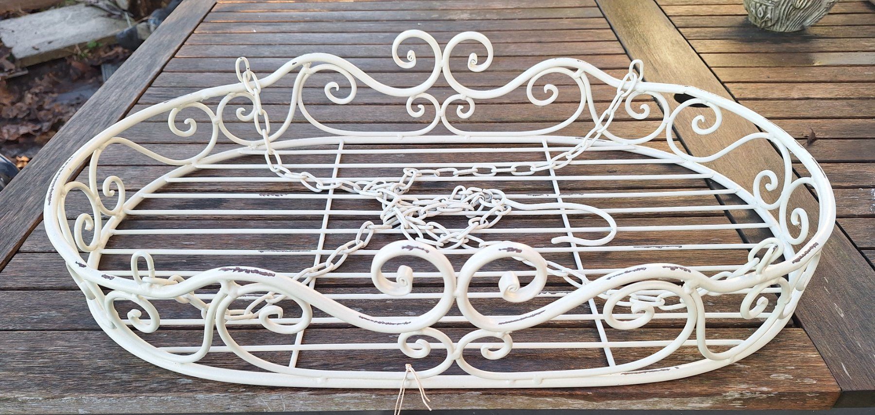 Sonstiges für Haushalt & Wohnen: Hängekorb aus Metall, Shabby Chic – Neu (gemäss Beschreibung) aus Weinfelden von JoeBaer