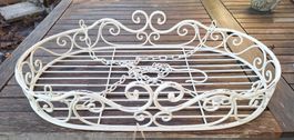 Hängekorb aus Metall, Shabby Chic