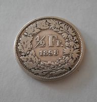 1/2  Franken Silber 1898