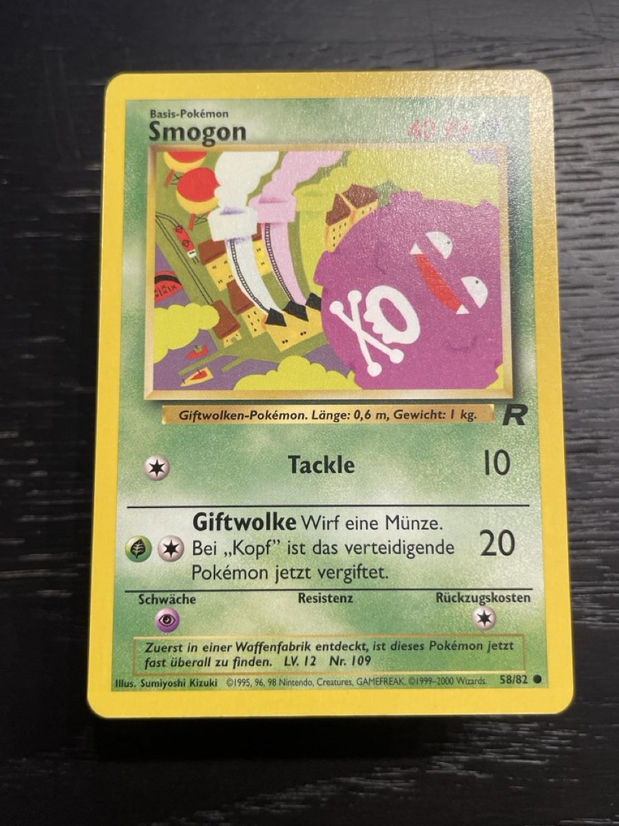 Pokémon Sammelbilder & Trading cards: Pokemon Smogon rocket 58/82 vintage – Gebraucht aus Hugelshofen von Suimosa