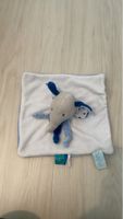 Baby Blanket & Elephant Comforter Set, Blue/White - Perfect!