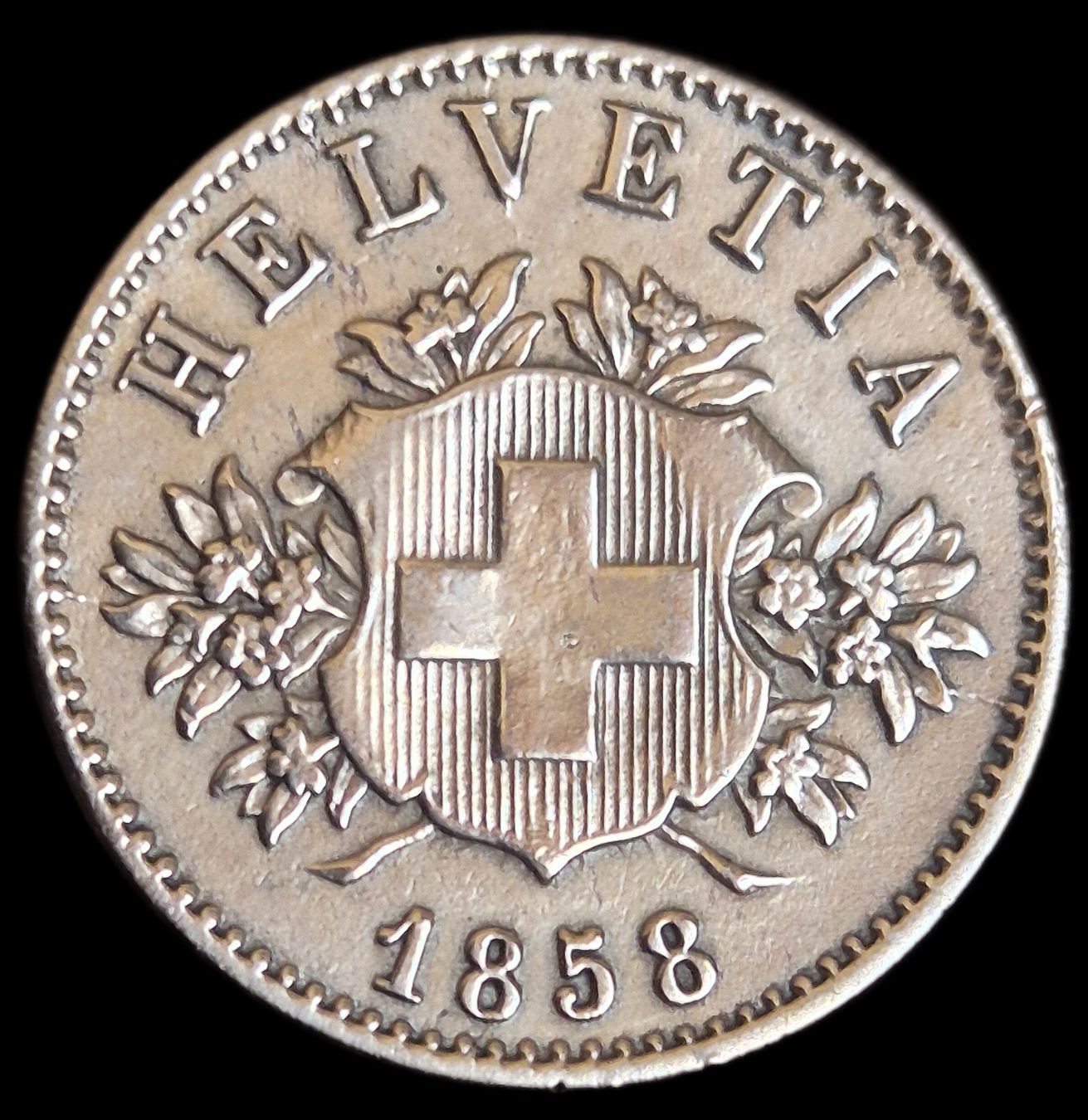 Tutti le monete: Top Silber Billon 20 Rappen 1858 Schweiz – Usato da Grenchen venduto da Grenchen_Coins