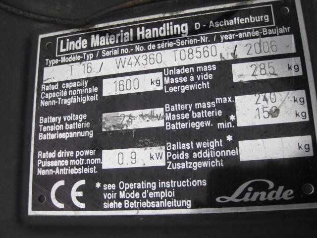Hubwagen, Ameise, Stapler, Hubstapler, Palettrolli, Linde (Defekt) in ...
