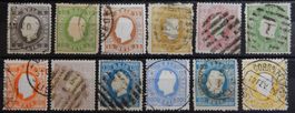 Portugal ex. Kat. 34-49 gest. 1870/79 Kat. 467 Euro
