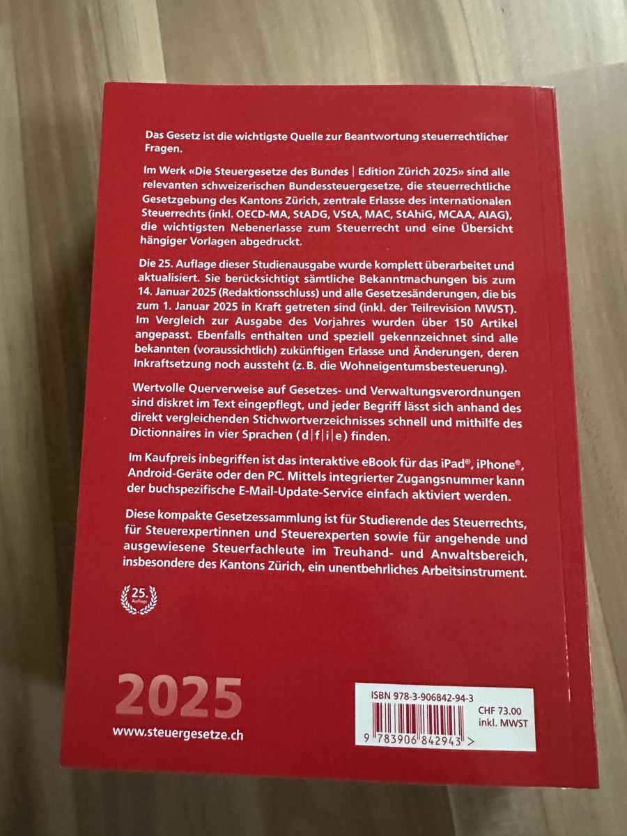 Livres: Die Steuergesetze des Bundes  – D'occasion à Triesen par zeysel 1
