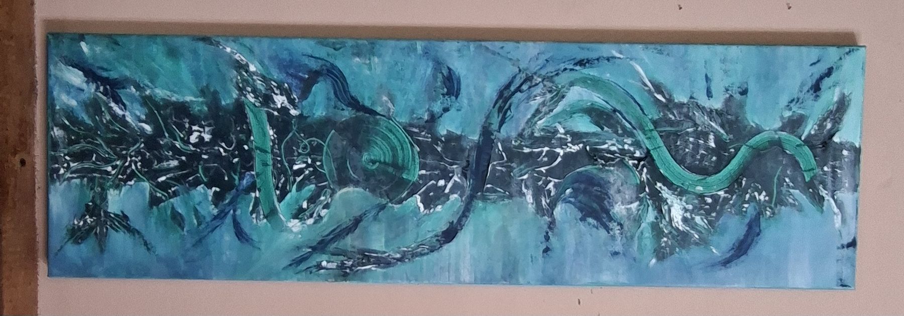 Dipinti: Gemälde " Spirale des Lebens " handmade 30×100 – Nuovo (secondo la descrizione) da Riehen venduto da Steinbock1970 5