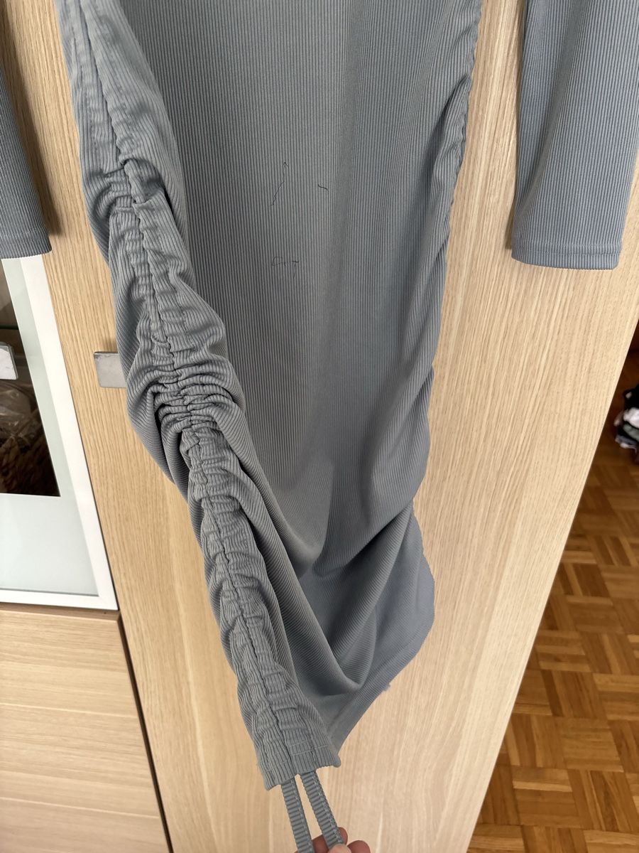 Shein Vestiti: Kleid Shein gerippt langarm blau Gr. S – Usato da Basel venduto da DressDrop 4
