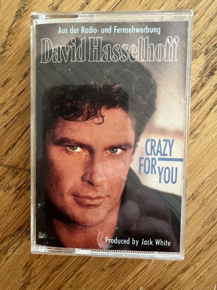 Kompaktkassetten: DAVID HASSELHOFF: Crazy For You MC Musikkassette (1990) – Gebraucht aus Hünenberg von Paddels
