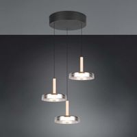 LED Pendelleuchte, Glas, 35 cm Ø